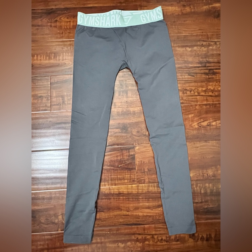 Gymshark Gray and White Leggings